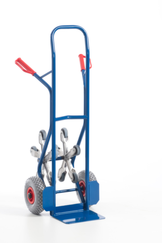 Rollcart 5-ster trappensteekwagen, draagvermogen 150 kg, breedte schep 300 mm, lucht-banden