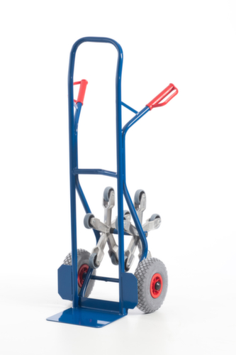 Rollcart 5-ster trappensteekwagen, draagvermogen 150 kg, breedte schep 300 mm, lucht-banden