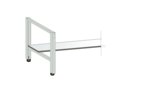 Legbord diepte 300 mm voor werktafel