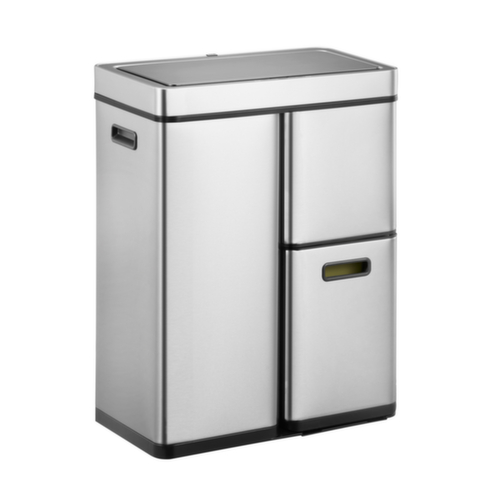 RVS afvalverzamelbak EKO Mirage Plus met sensordeksel, inhoud 1 x 14 l/1 x 14,5 l/1 x 30 l