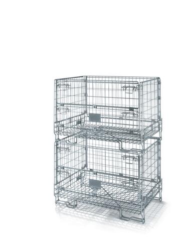 Vouwbare gaasboxpallet met uitneemklep, lengte x breedte 1198 mm x 805 mm