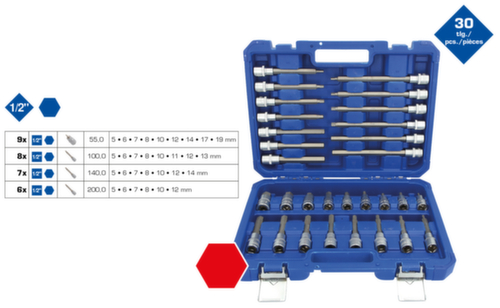 1/2" dopsleutelset