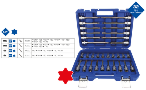 1/2" dopsleutelset