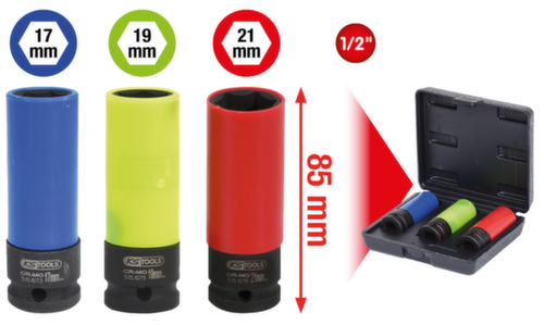 1/2" Lichtmetalen velgen Steeksleutelset robuust