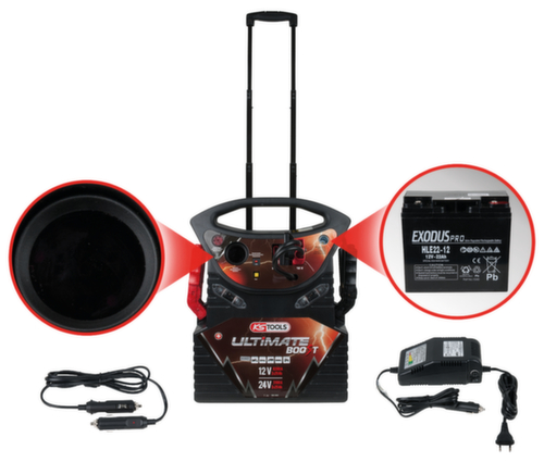 12 V + 24 V batterijbooster