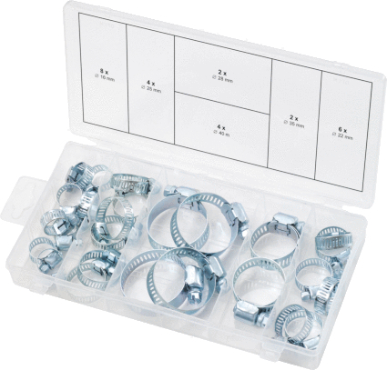 Assortiment slangklemmen