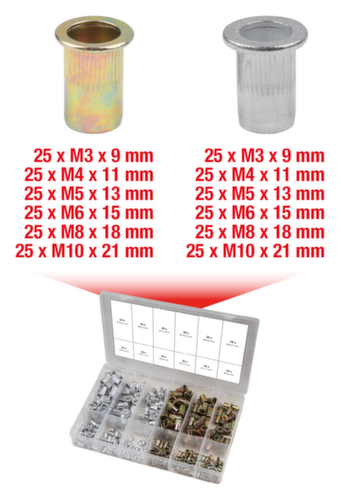 Assortiment draadnagels
