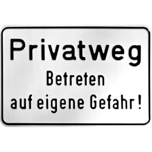 Bord SafetyMarking® voor markering eigendom grond