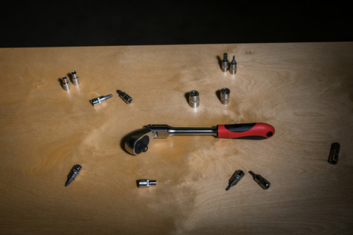 GEDORE RED R40120027 2-componenten knikarm-omkeerratel 1/4 163 mm RSW5°