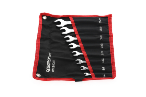 GEDORE R05126008 Dubbele steeksleutelset kort SW6-22 mm 8 stuks