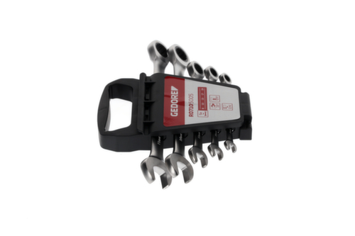 GEDORE R07105005 Combinatie ratel steeksleutelset SW8-19 mm 5 stuks