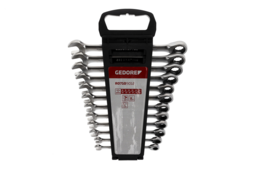 GEDORE R07105012 Combinatie ratel steeksleutelset SW8-19 mm 12 stuks