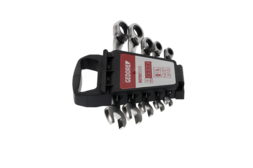 GEDORE R07205005 Combinatie ratel steeksleutelset SW8-19 mm 5 stuks