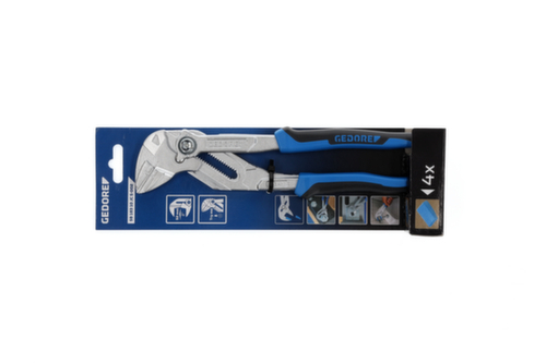 GEDORE SB 183 10 JC S-002 Tangen-sleutelset 10" JC met 2K handvat en 4 bekken
