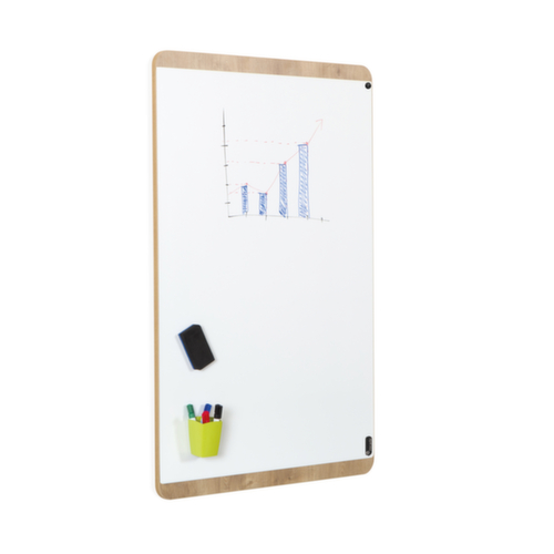 Rocada whiteboard op houten dragers