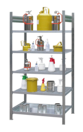 Rack pour produits dangereux pour bidons