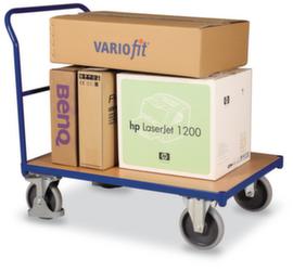 chariot avec barre de poussée