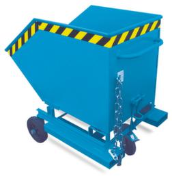 Benne roulante pour copeaux avec robinet de vidange