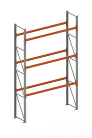 META Rayonnage à palettes MULTIPAL pour 8 palettes, largeur 2900 mm, 4 niveaux de stockage