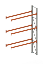 META Rayonnage à palettes MULTIPAL pour 8 palettes, largeur 2800 mm, 4 niveaux de stockage