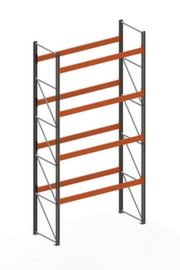 META Rayonnage à palettes MULTIPAL pour 15 palettes, largeur 2870 mm, 5 niveaux de stockage