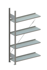 META Rayonnage sans boulons extensible charge max. par tablette 80 kg