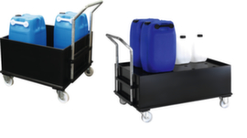 Bac de rétention PE mobile pour fûts de 220 litres