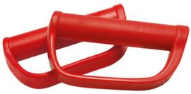 VARIOfit Poignée de sécurité pour diable de manutentionplastiquerouge