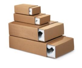 Caisse carton à mousse alvéolée 1 cannelure