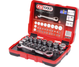 KS Tools Jeu de douilles et d'embouts traversants 1/4" + 11 mm