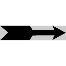 étiquette autocollante avec flèche directionnelle SafetyMarking®, aluminium