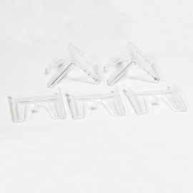 kit de capots de protection de poignée de porte d'issue de secours GfS Typ K, 2 équerres de fixation, 3 embouts