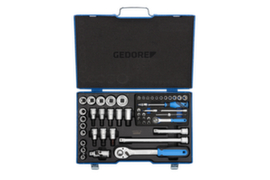 19 V20 U-10 Jeu de clés à douilles 1/4"+1/2" 50 pièces 4-30 mm