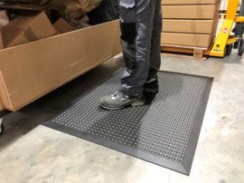 Tapis d'atelier BUBBLE Rub en caoutchouc naturel