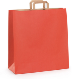 100 sacs kraft couleur rouge