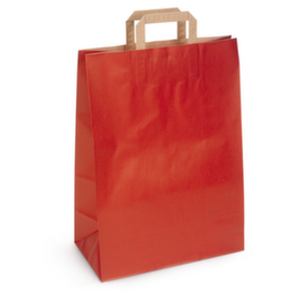 50 sacs kraft couleur rouge