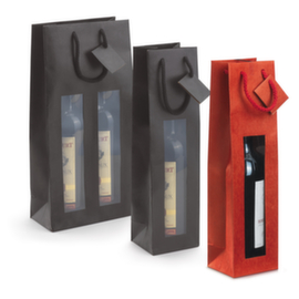 20 sacs vitrine rouges pour 1 bouteille