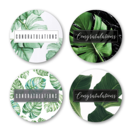 500 étiquettes cadeaux ronde