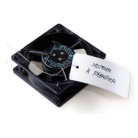 Étiquette industrielle PEHD blanc 120 x 70 mm