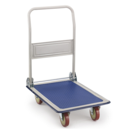 Chariot avec barre de poussée pliable