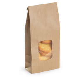 100 sachets kraft à fenêtrer