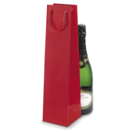 25 sacs kraft rouges pélliculés pour 1 bouteille
