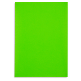 Étiquette fluo vert rectangulaire adhésif permanent en planche A4 210x297 mm