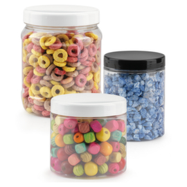 100 bocaux à couvercle vissant PET 450 ml