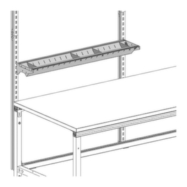 Poste d'emballage SYSTEM FLEX - Etagère métallique 800x200 mm
