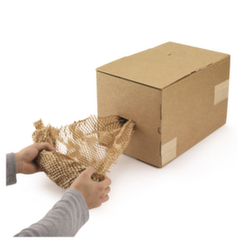 Papier alvéolé en boite distributrice