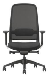 UDOBÄR Fauteuil de bureau pivotant Orsa avec accoudoirs 4D, Dossier maille, noir