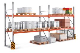 META Palletstelling MULTIPAL voor 18 pallets, 5655 mm breed, 3 opslagniveaus
