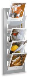 Wandfolderhouder NovaXH x B x D 900 x 300 x 170 mmvoor 5x DIN A4frame zilverkleurig