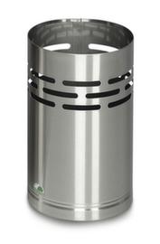 Prullenmand en paraplubak van RVSmet streepperforatie